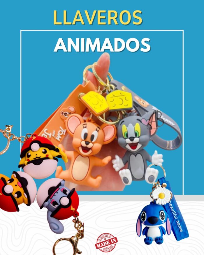 Llaveros Animados – ¡Llevá tu personaje favorito a todas partes!