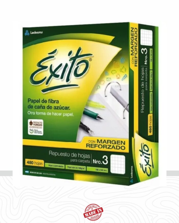 Repuesto Éxito N°3 - 480 - Cuadriculado