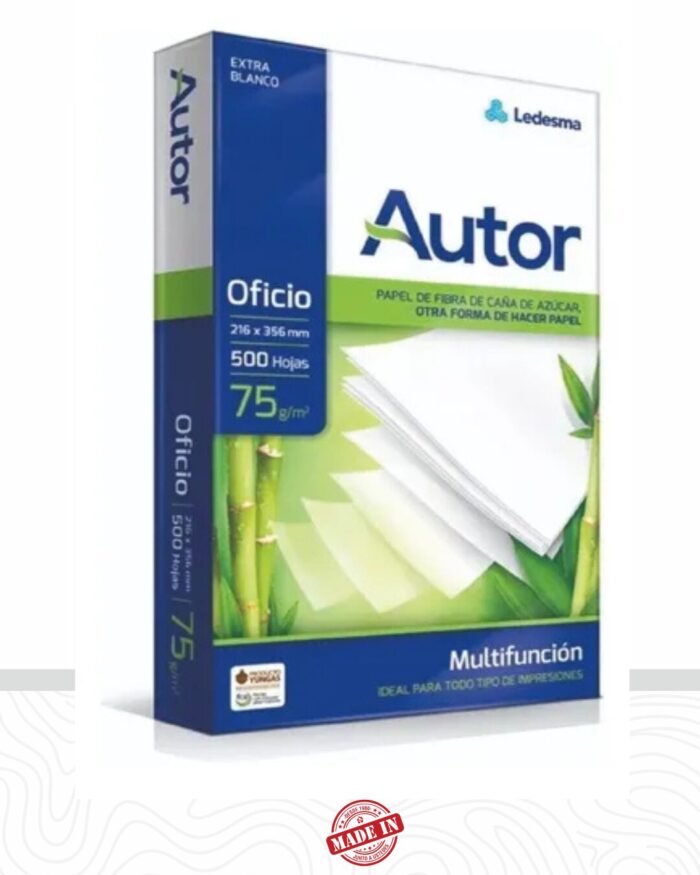 Resma Oficio Autor 75 Grs