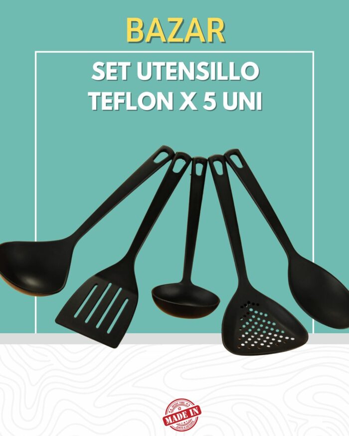 Set de 5 Utensilios de Cocina – Comodidad y estilo al cocinar