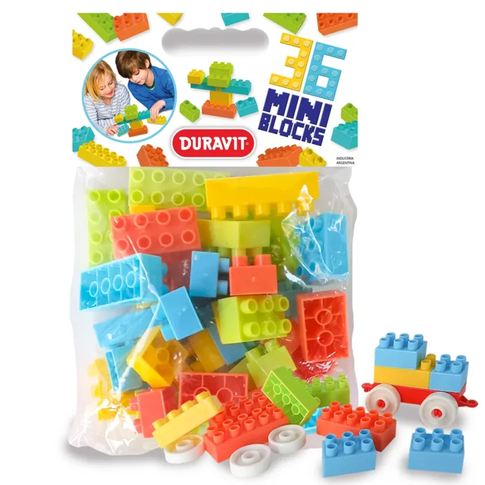 BOLSA BLOCK CHICOS 36 PIEZAS DURAVIT
